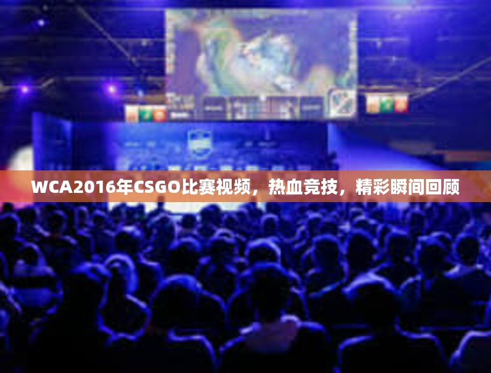 WCA2016年CSGO比赛视频，热血竞技，精彩瞬间回顾